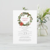 Invitation Fête de Réveillon de Noël en Famille Réunion de Fê (Debout devant)