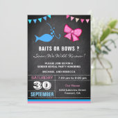 Invitation Fête de révélation de genre Baits ou Bows (Debout devant)