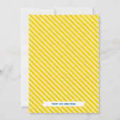 Invitation Fête de révélation de genre de canard en caoutchou (Dos)