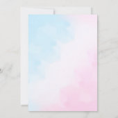 Invitation Fête de révélation de genre garçon ou fille (Dos)