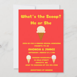 Invitation Fête de révélation de sexe : What's the Scoop