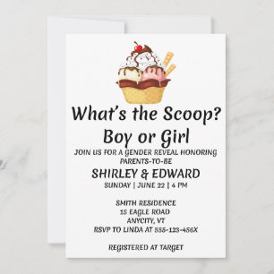 Invitation Fête de révélation de sexe : What's the Scoop