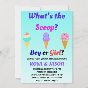 Invitation Fête de révélation de sexe : What's the Scoop