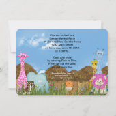 Invitation Fête de révélation du genre du bébé (Dos)