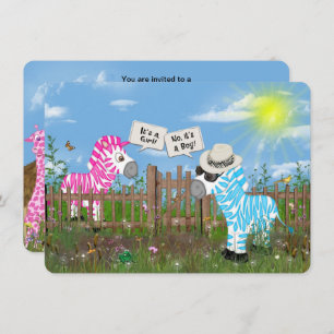 Invitation Fête de révélation du genre du bébé