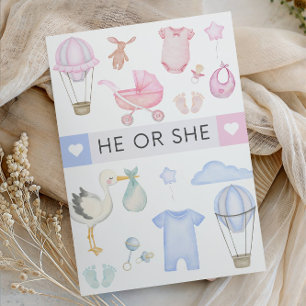 Invitation Fête de révélation du sexe de bébé - Fête pour sav