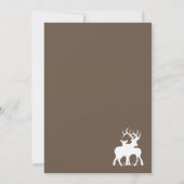 Invitation Fête de Révélation du Sexe du Bébé Cerf ou Biche B (Dos)