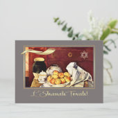 Invitation Fête de Rosh Hashanah personnalisée (Debout devant)