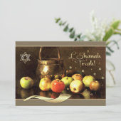 Invitation Fête de Rosh Hashanah personnalisée (Debout devant)