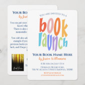 Invitation Fête de signature de lancement de livre moderne (Devant / Derrière)