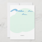 Invitation Fête de ski (Dos)