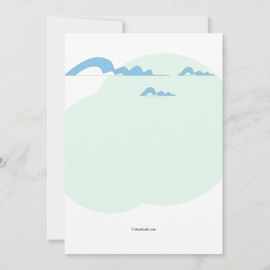 Invitation Fête de ski (Dos)