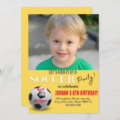 Invitation Fête de soccer (Devant / Derrière)