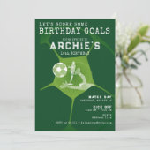 Invitation Fête de soccer Jour Pitch N'importe quel âge Sport (Debout devant)