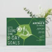 Invitation Fête de soccer Sport Jour Jour Pitch N'importe que (Debout devant)