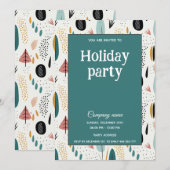 Invitation Fête de société minimaliste moderne (Devant / Derrière)