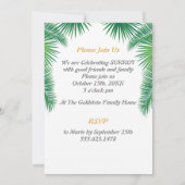 Invitation Fête de Souccot Party Souccah Loulav & Etrog Vinta (Dos)