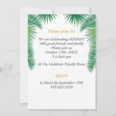 Invitation Fête de Souccot Party Souccah Loulav & Etrog Vinta (Dos)