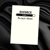 Invitation Fête de soutien pour un simple et drôle de divorce