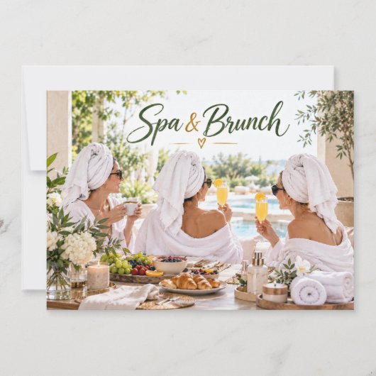 Invitation Fête de Spa et Brunch (Devant)