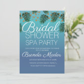 Invitation Fête de Spa Fond de Verdure Ombrée pour Enterremen (Debout devant)