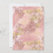 Invitation Fête de Spa Glamour pour Filles Modernes Faux Pail (Dos)