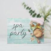 Invitation Fête de Spa pour l'Enterrement de Vie de Jeune Fil (Debout devant)