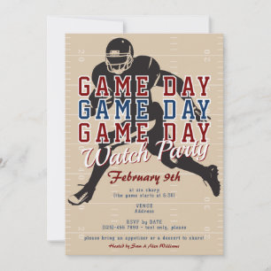 Invitation Fête de sport de grand jour de match de football