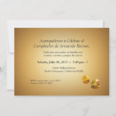 Invitation Fête de style casino DEMANDEZ-MOI DE METTRE LES NO (Dos)