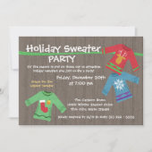 Invitation Fête de sueur de vacances moche (Devant)