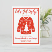 Invitation Fête de sueur moche (Debout devant)