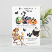 Invitation Fête de Summerween Piscine estivale Gothique (Debout devant)