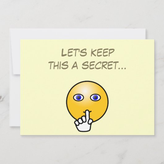 Invitation Fête de surprise de l'émotion secrète (Devant)