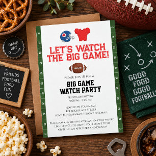 Invitation Fête de surveillance de football Grand Match