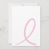 Invitation Fête de survivant du cancer du sein de Gnome/colle (Dos)