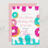 Invitation Fête de sweet sixteen (Devant / Derrière)