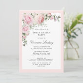 Invitation Fête de Sweet sixteen rose pâle (Debout devant)