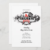Invitation Fête de Tailgate Friendsgiving BBQ Grill & Chill (Devant / Derrière)