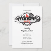 Invitation Fête de Tailgate Friendsgiving BBQ Grill & Chill P (Devant)
