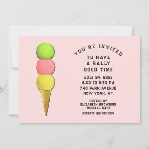 Invitation Fête de Tennis