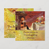 Invitation Fête de Thanksgiving (Devant / Derrière)