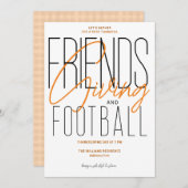 Invitation Fête de Thanksgiving (Devant / Derrière)