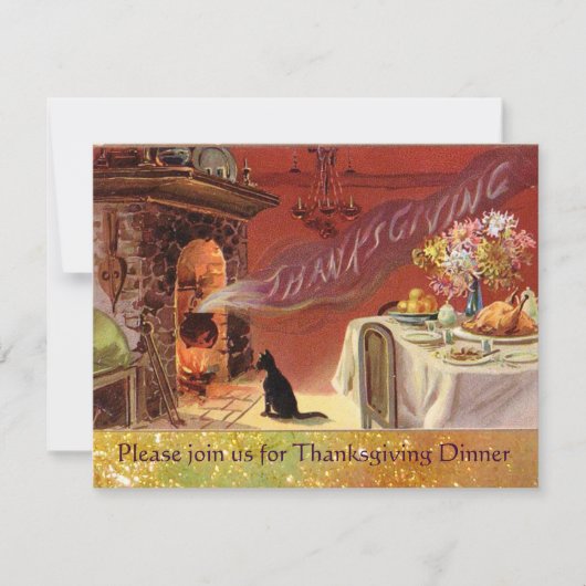 Invitation Fête de Thanksgiving (Devant)