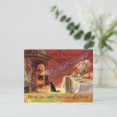 Invitation Fête de Thanksgiving (Debout devant)