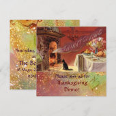 Invitation Fête de Thanksgiving (Devant / Derrière)