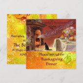 Invitation Fête de Thanksgiving (Devant / Derrière)