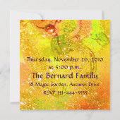 Invitation Fête de Thanksgiving (Dos)