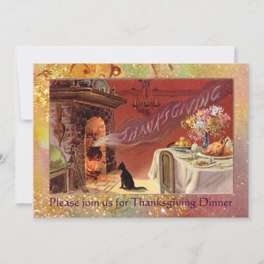 Invitation Fête de Thanksgiving (Devant)