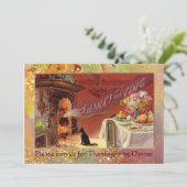 Invitation Fête de Thanksgiving (Debout devant)