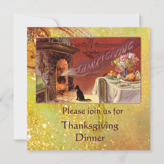 Invitation Fête de Thanksgiving (Devant)